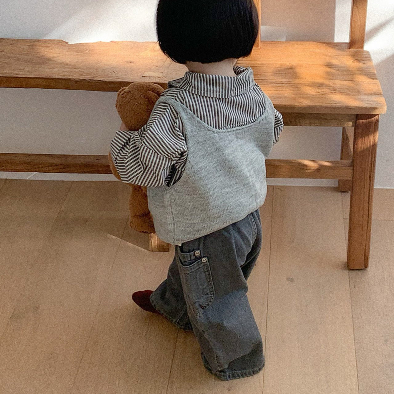 Toddler SP26 Side Pocket Pull-on Denim Pants (10m-4y) - 2 Colors