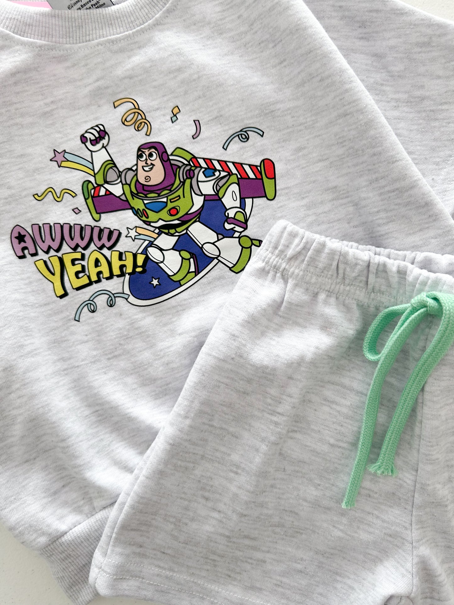 Toddler Toy Story Characters Short Sleeve Top and Shorts Set (18m-6y) - 3 Colors - AT NOON STORE