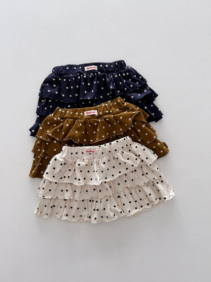 Kids Soy F26 Polka Dot Ruffle Skort (1-6y) - 3 Colors