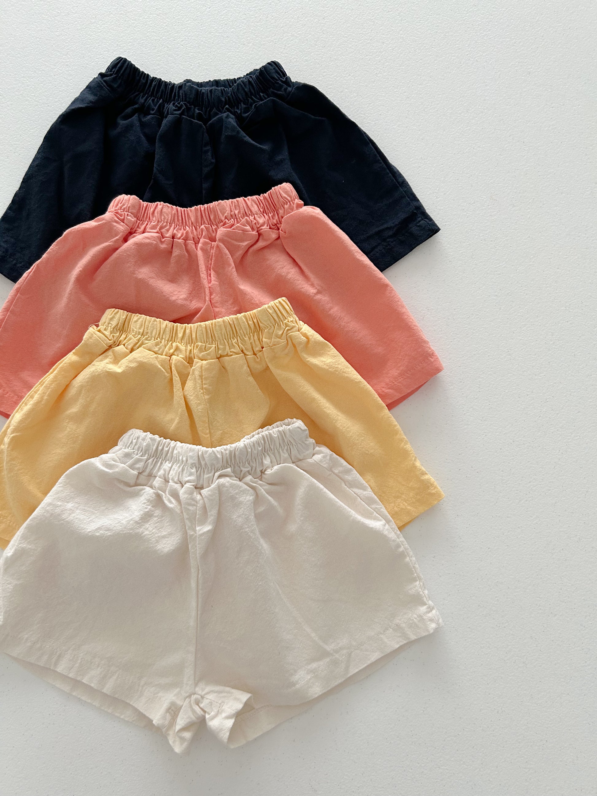 Toddler SS26 Basic Shorts (4m-6y) - 4 Colors - AT NOON STORE