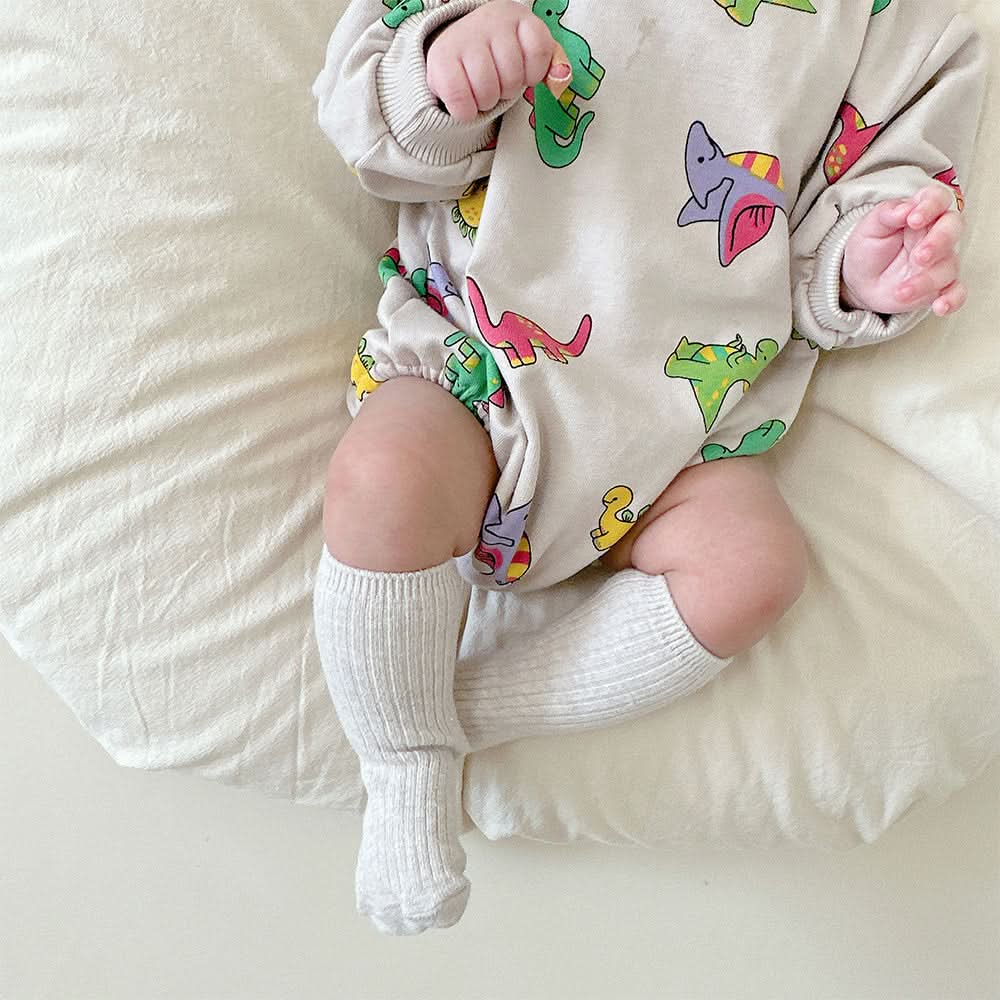 Baby Dino Print Bubble Romper (3-12m) - AT NOON STORE