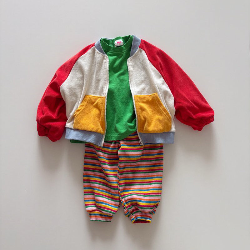 Toddler SP26 Basic Long Sleeve Loose Fit Top  (1-6y) - Green - AT NOON STORE