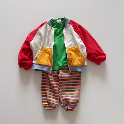 Toddler SP26 Basic Long Sleeve Loose Fit Top  (1-6y) - Green - AT NOON STORE