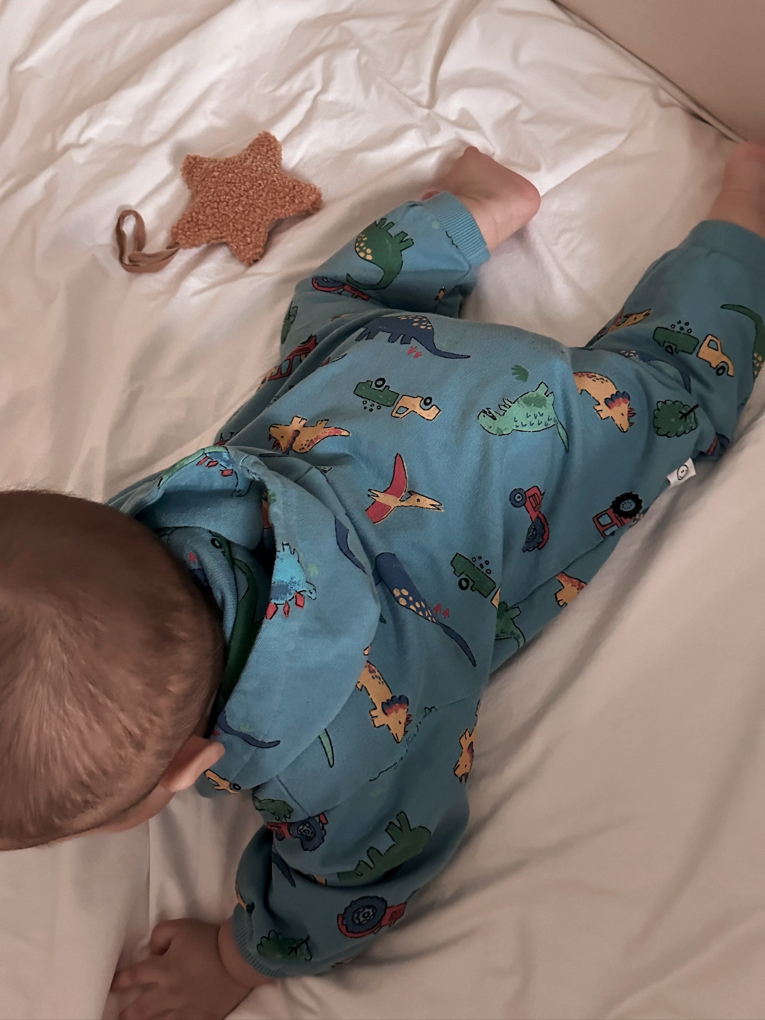 [At Noon Original] Baby Oversized Zip-Up Hoodie Jumpsuit (3m-4y)- Tie Dyed Multi - AT NOON STORE