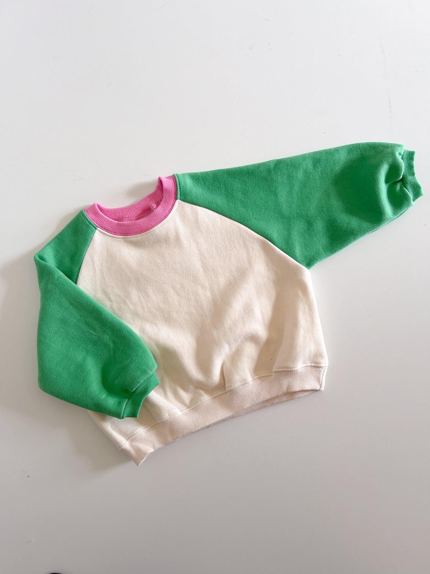 Kids Soy W24 Warm Brushed Raglan Sleeve Sweatshirt (1-6y) - 3 Colors