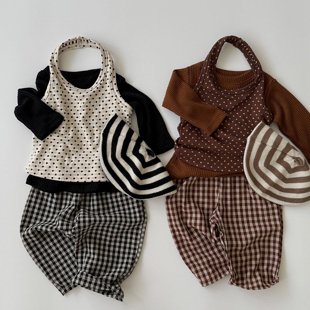Baby/Toddler Aosta F26 Gingham Pull-on Pants (3m-5y) - 4 Colors