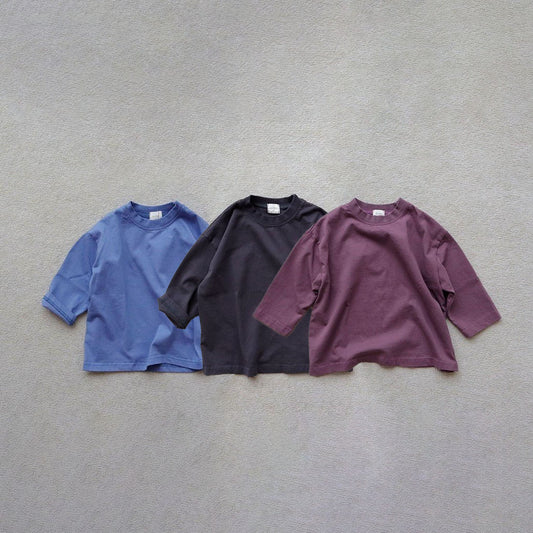 Toddler F25 Basic Loose Fit Top (15m-7y) - 3 Colors - AT NOON STORE