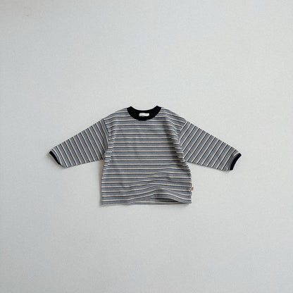Toddler F25 Multi Color Stripe Long Sleeve Top (10m-4y) - 2 Colors