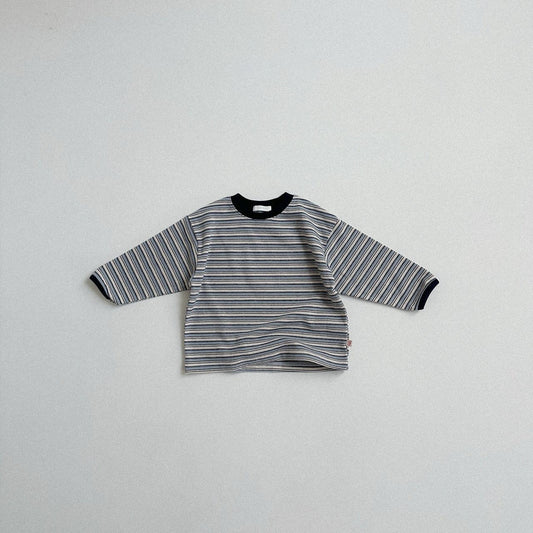 Toddler F25 Multi Color Stripe Long Sleeve Top (10m-4y) - 2 Colors - AT NOON STORE