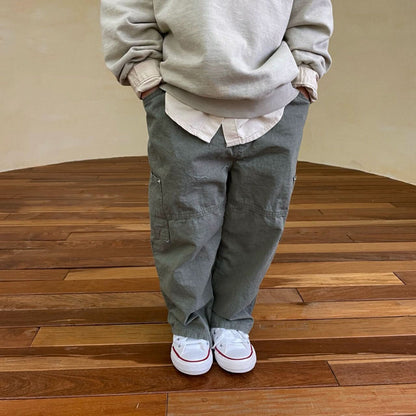 Kids S25 Cargo Pants (2-7y) - Olive - AT NOON STORE