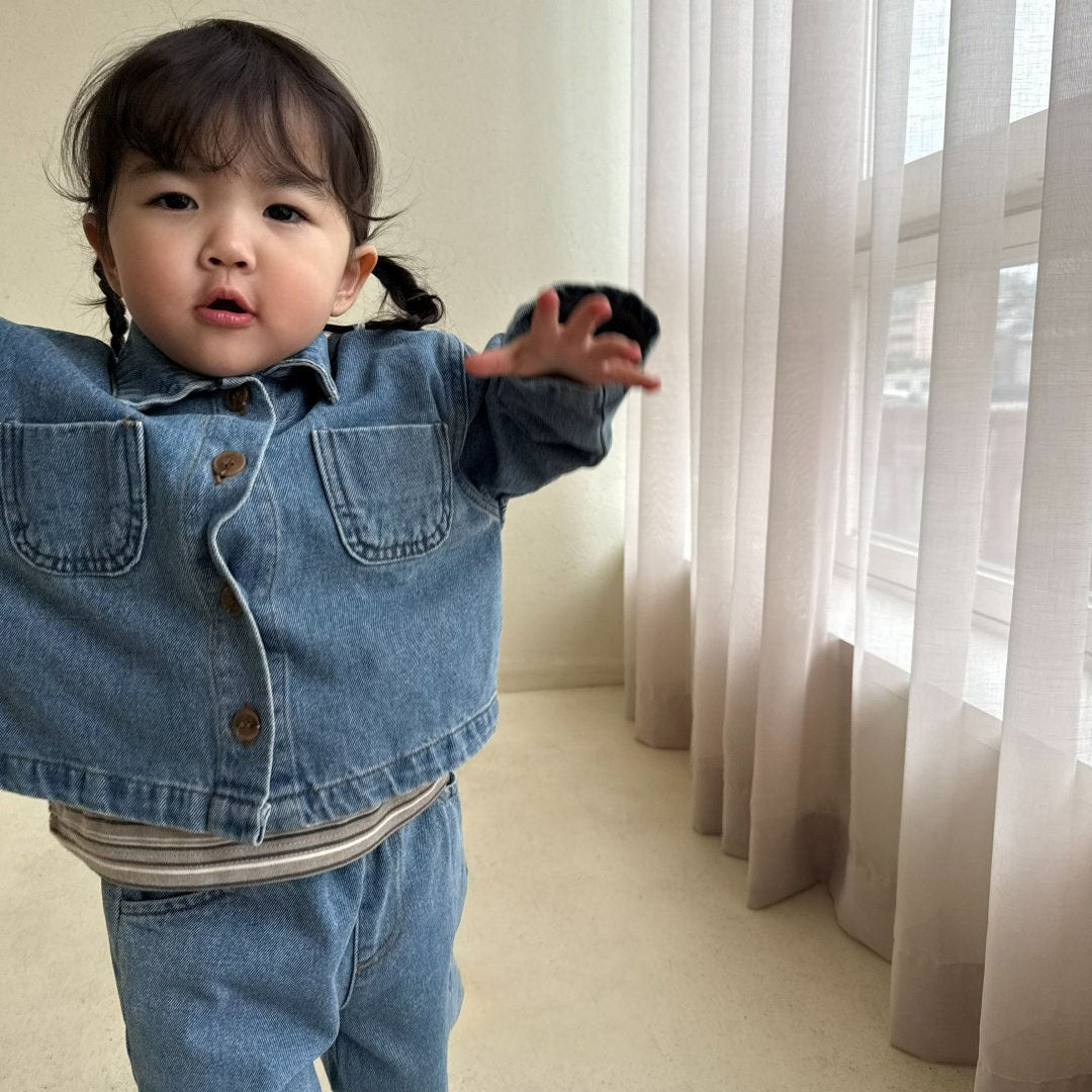 Baby/Toddler Bella F26 Denim Jacket (1-6y) - Blue