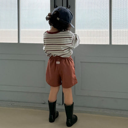 Kids SS25 Lined Tape Shorts (2-7y) - 2 Colors