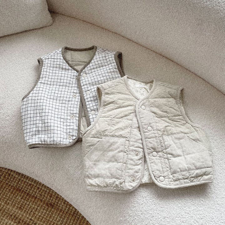 Baby Reversible Quilted Vest (3-8y) -2 Colors - AT NOON STORE