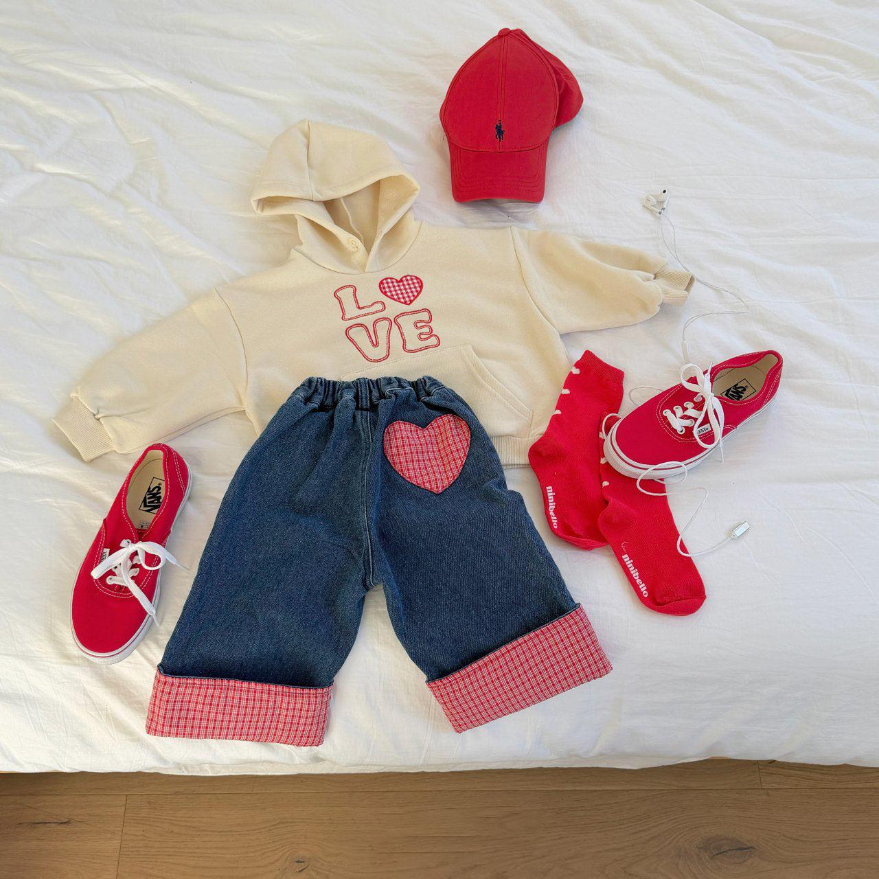 Toddler 3Pk Heart Jacquard Socks Set (2-7y) - AT NOON STORE