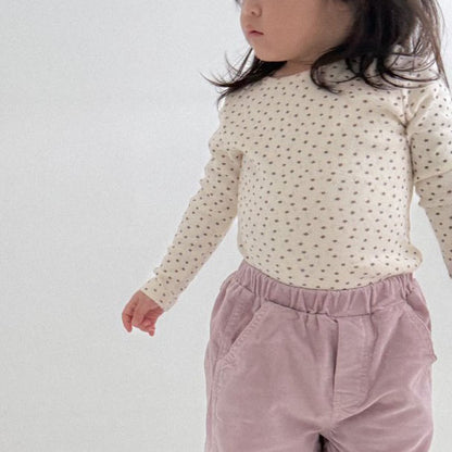 Baby Bella F25 Pointelle Long Sleeve Top (6m-3y) - Ivory - AT NOON STORE