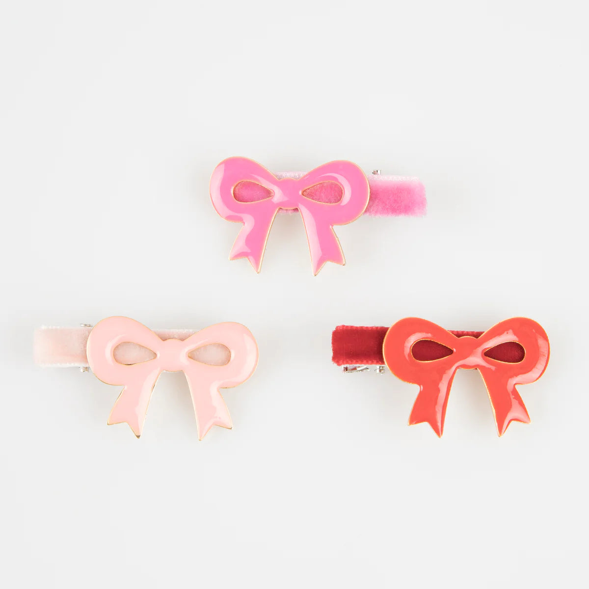 MeriMeri Valentine's Bow Hair Clips Set (6pk)