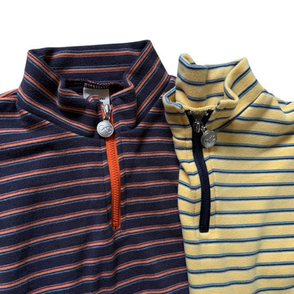 Kids SP26 Fleece Stripe Half Zip Long Sleeve Pullover (2-7y) - 2 Colors