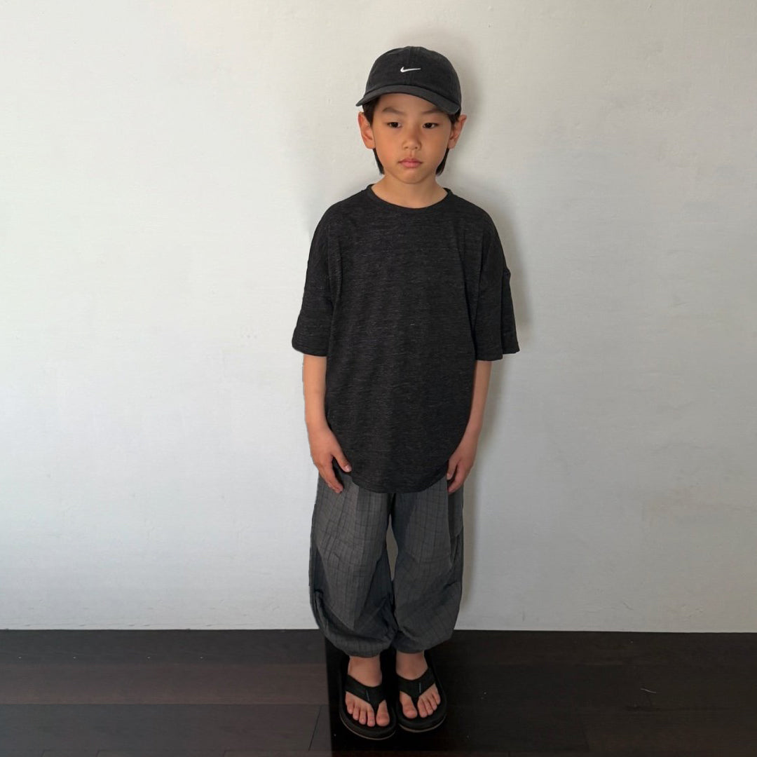 Toddler SS26 Slit Hem Loose Fit Short Sleeve Top (3-7y) - 3 Colors - AT NOON STORE