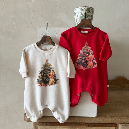 Baby Lala FW25 Christmas Tree Romper (6-24m) - 2 Colors - AT NOON STORE