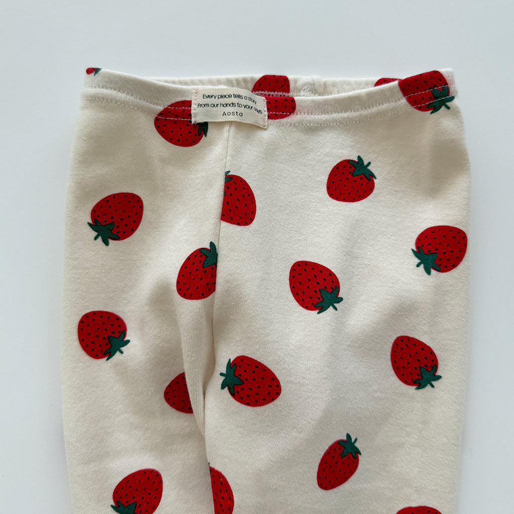 Baby/Toddler Aosta F25 Strawberry Leggings (3m-5y)- 2 Colors