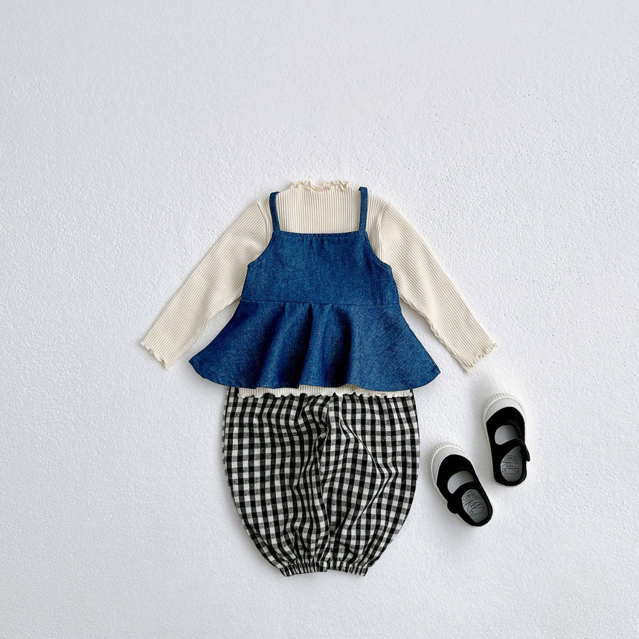 Toddler Peplum Denim Top (1-7y) - Denim