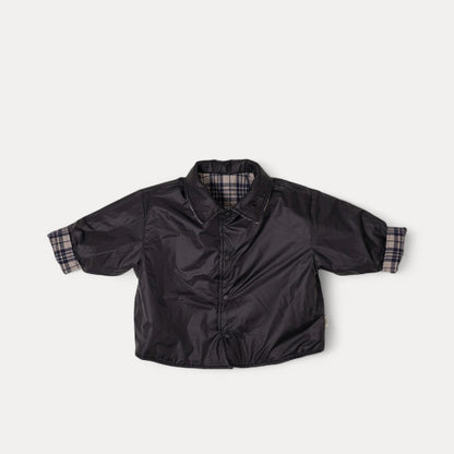 Toddler W25 Plaid Reversible Padded Shirt Jacket (2-8y) - Navy