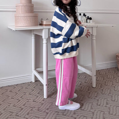 Toddler W25 Side Line Brushed-Cotton Pull-on Pants (1-6y) - 2 Colors