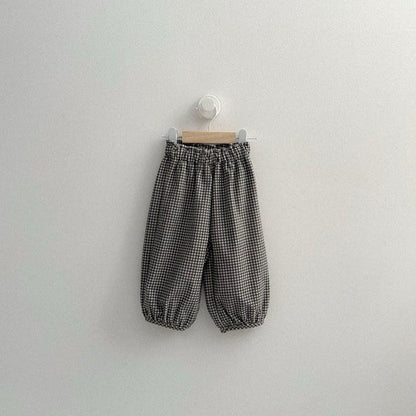 Toddler FW26 Fleece Lined Plaid Jogger Pants (10m-4y) - 2 Colors