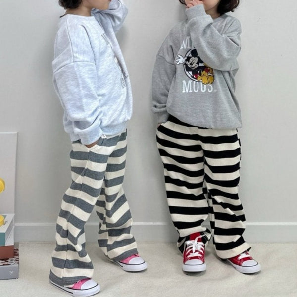 Toddler Disney Sweatshirt and Stripe Pull-on Pants Set (2-7y) - 2 Colors