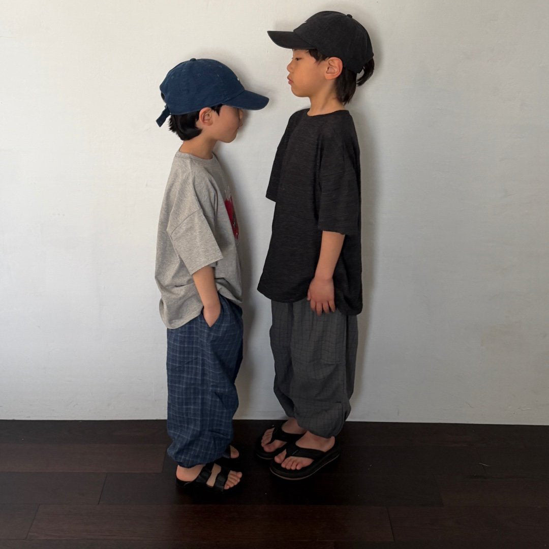 Toddler SS26 Plaid Jogger Pants (3-7y) - 2 Colors - AT NOON STORE