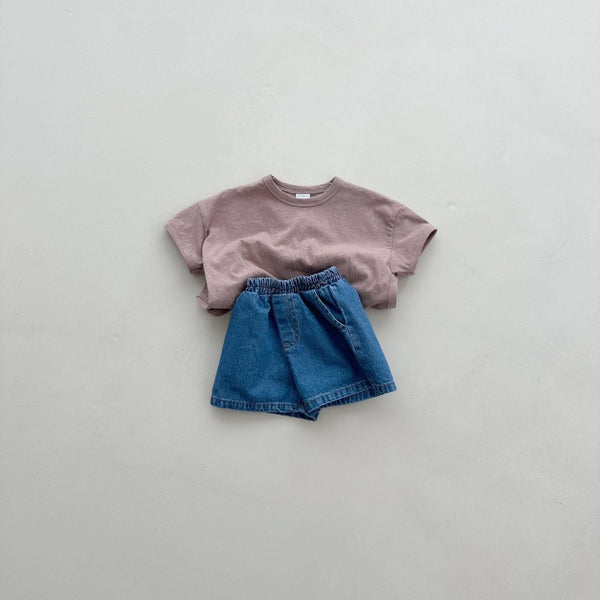 Kids Soft Short Sleeve Top (11m-6y) - 4 Colors