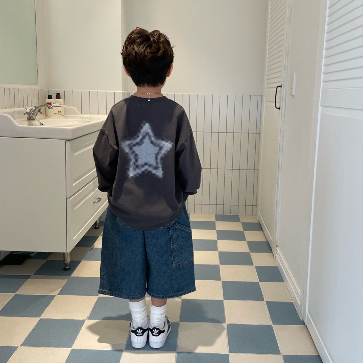 Kids F25 Jacquard Denim Bermuda Shorts (2-7y) - 2 Colors