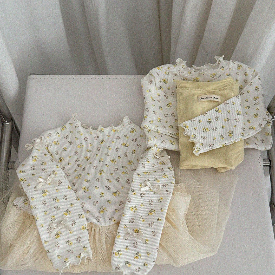 Baby/Toddler Aosta SP26 Lettuce-Edge Ribbed Long Sleeve Tee (3m-5y)- 2 Colors - AT NOON STORE