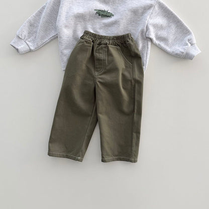 Toddler F26 Stitch Detail Pull-On Pants (12m-9y) - 3 Colors