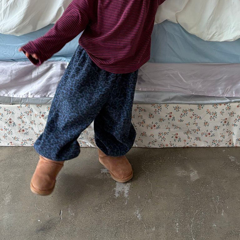 Toddler FW26 Fleece Leopard Jogger Pants (1-7y) - 2 Colors