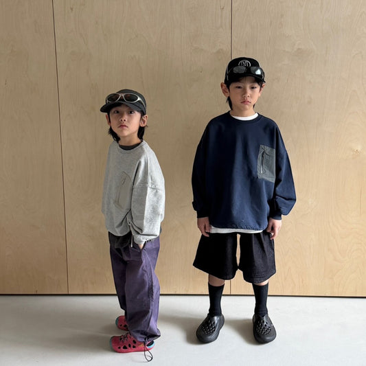 Toddler SP26 Zip Pocket Long Sleeve Sweatshirt (3-7y) - 2 Colors