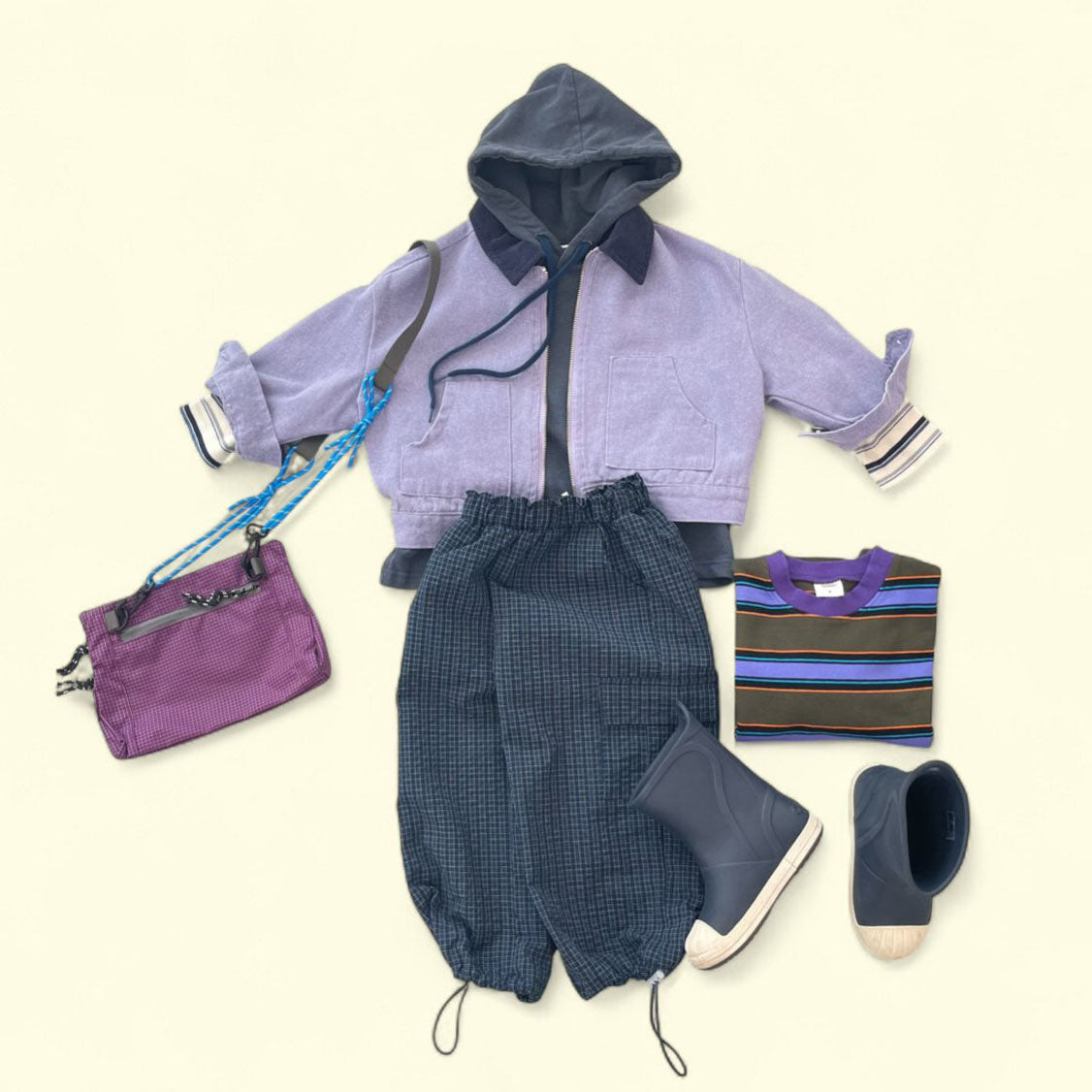 Toddler F25 Corduroy Collar Garment Dyed Jacket (3-7y) - 2 Colors - AT NOON STORE