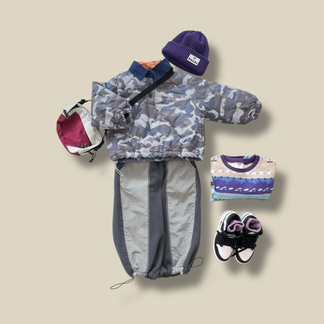 Toddler W25 Adjustable Hem Colorblock Pants (3-7y) - 2 Colors