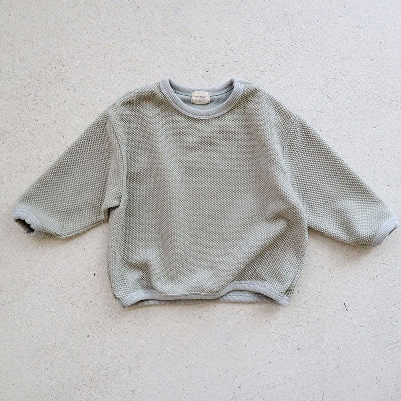 Toddler Textured Washed Cotton Sweatshirt (15m-7y) -2 Colors - AT NOON STORE