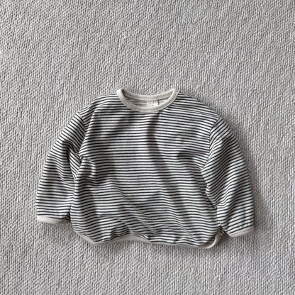 Baby/Toddler Bella F25 Stripe Curved Hem Long Sleeve Top (6m-6y) - 2 Colors - AT NOON STORE