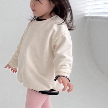 Baby/Toddler Bella F25 Curved Hem Long Sleeve Top (6m-6y) - Ivory - AT NOON STORE