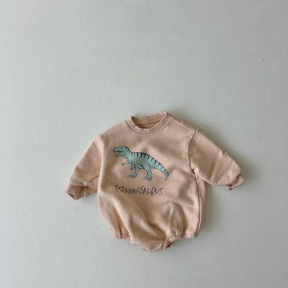 Baby Land S24 Dinosaur Sweatshirt Romper (4-15m) - 3 Colors - AT NOON STORE