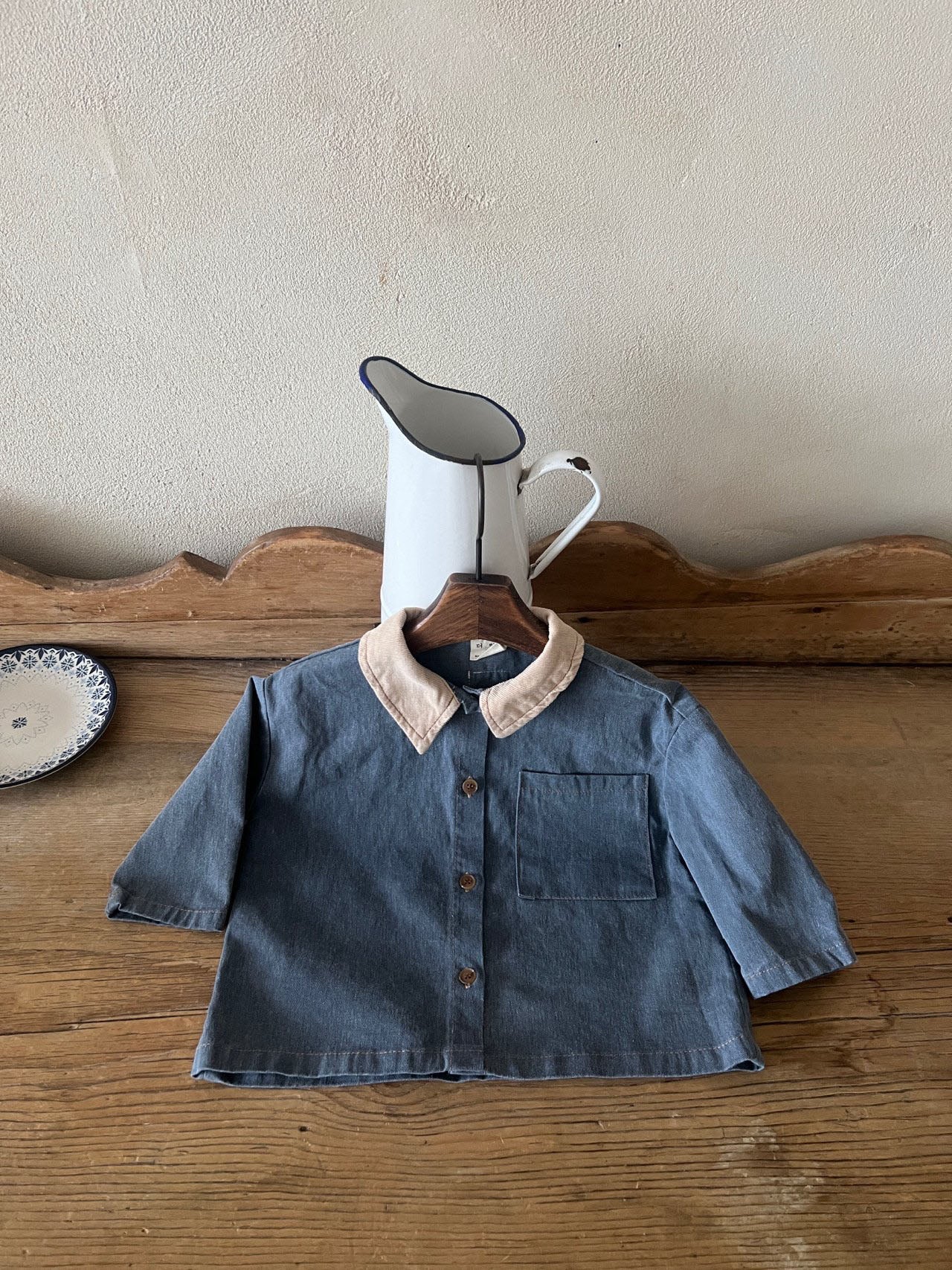 Toddler Chest Pocket Shirt (1-6y) - 2 Colors