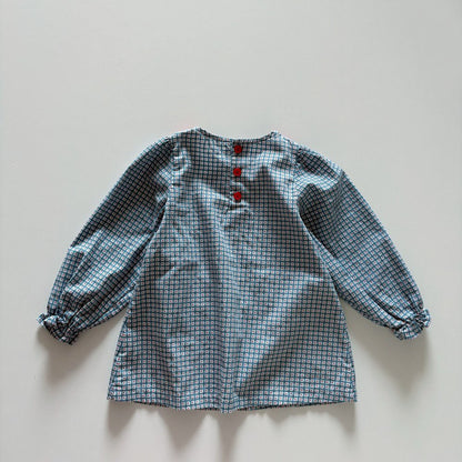 Toddler F26 Floral Peter Pan Collar Pocket Dress (1-6y) - Blue