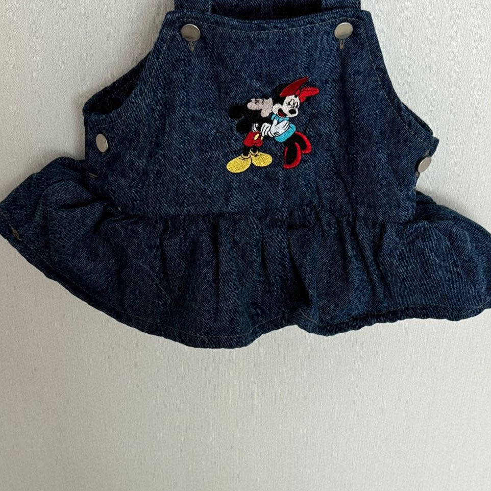 Baby Mickey and Minnie Embroidery Skirtalls (3-18m) - 2 Colors