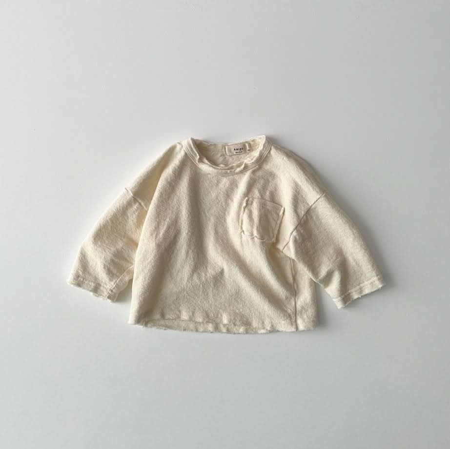 Toddler S25 Raw Edge Long Sleeve Tee (1-6y) - 2 Colors - AT NOON STORE