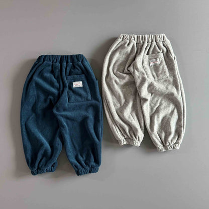 Toddler W25 Warm Terry Cloth Argyle Jogger Pants (3-7y) - 2 Colors