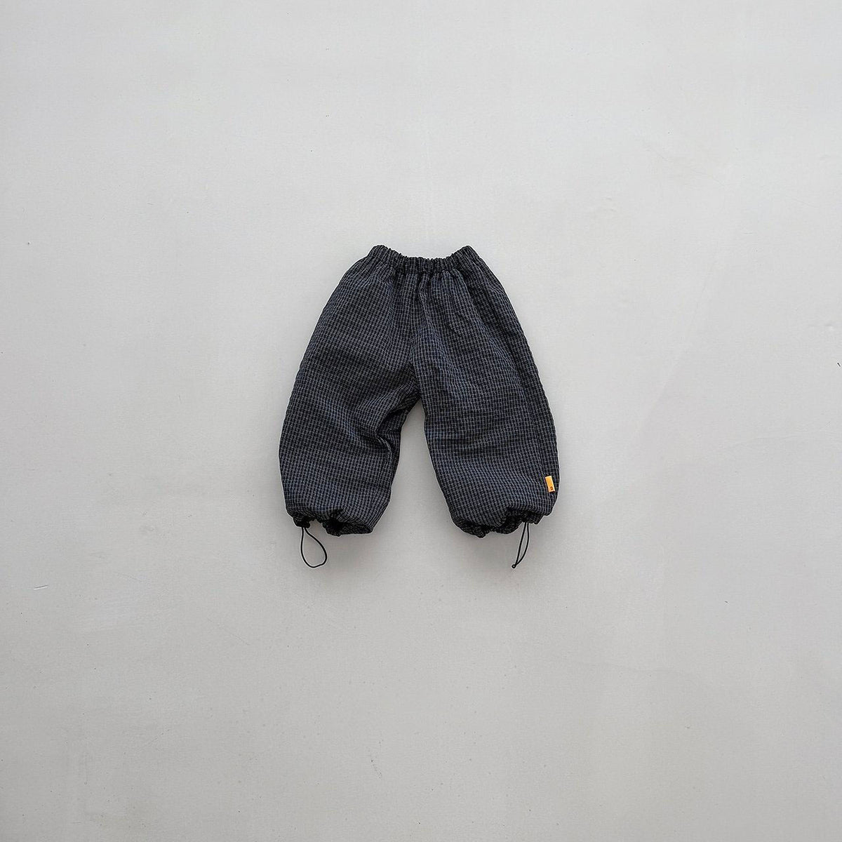 Toddler FW26 Fleece Lined Textured Plaid Adjustable Hem Jogger Pants (2-6y) - 2 Colors