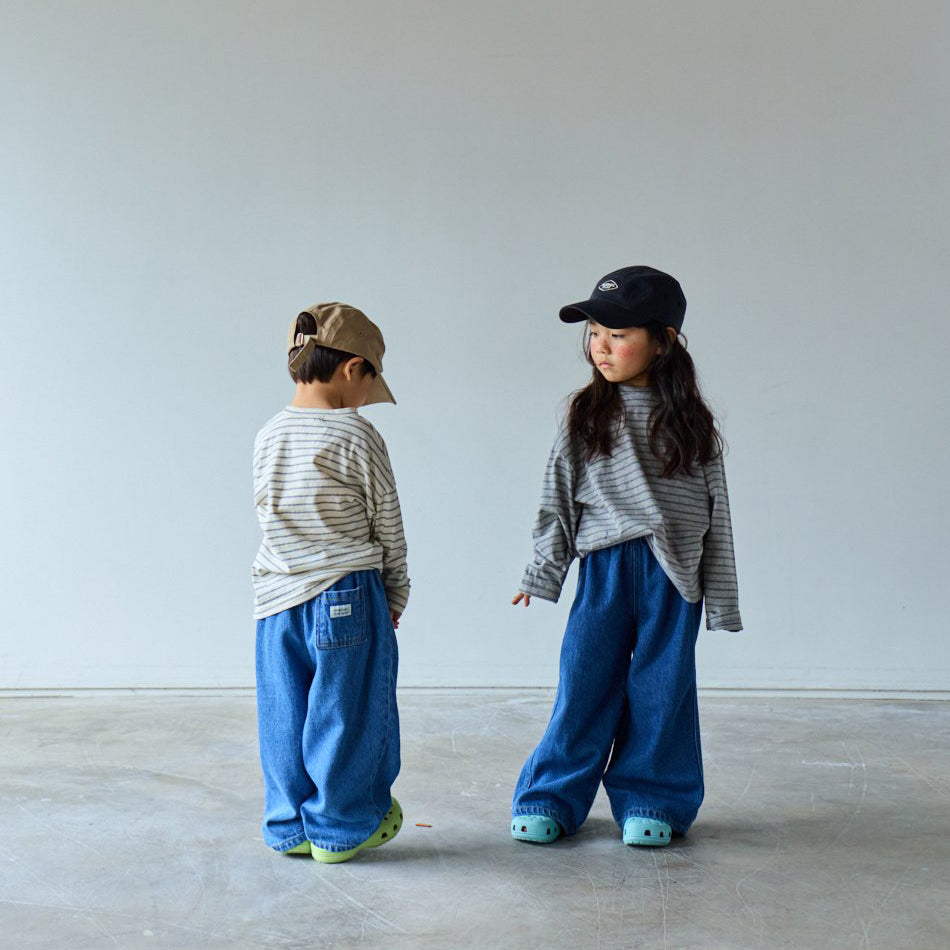 Toddler SP26 Basic Wide Denim Pants (10m-6y) - Denim