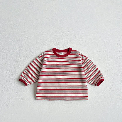 Toddler W25 Warm Stripe Long Sleeve Top (1-6y) - 3 Colors